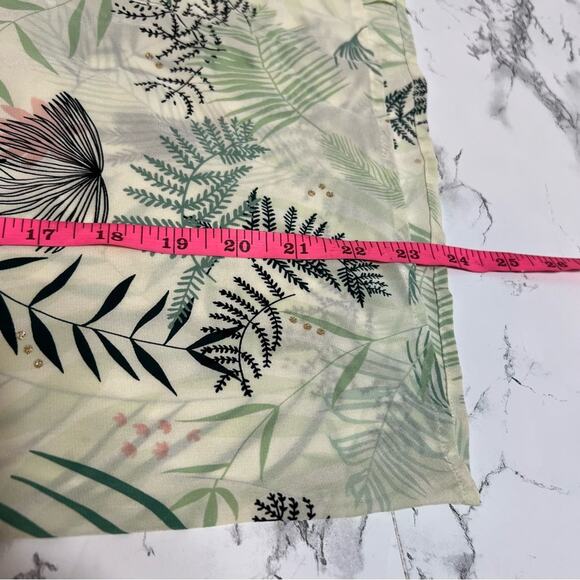 Des Petits Hauts palm jungle silk blouse Sz S - Picture 8 of 9